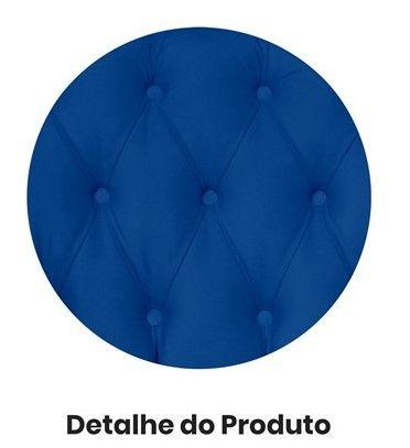 Imagem de Kit 2 Poltronas Decorativa Dália Suede Azul Marinho Pés Madeira Ms Decor