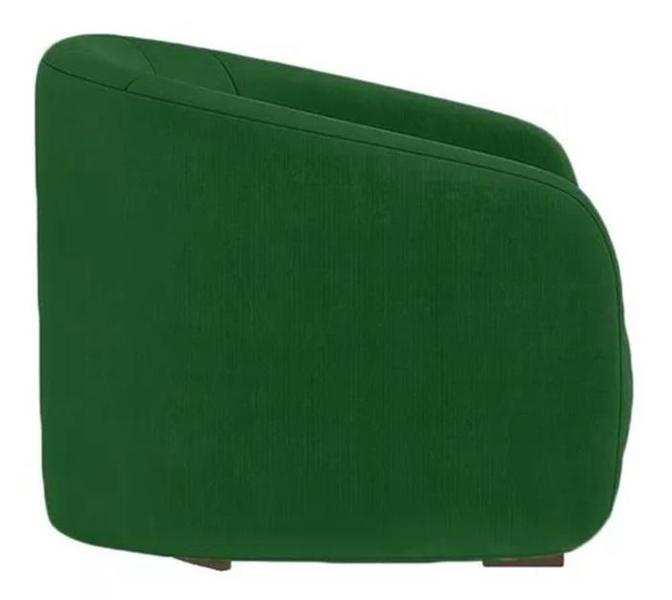 Imagem de Kit 2 Poltronas Decorativa Estofada Recepção Julia Suede Verde - LM DECOR