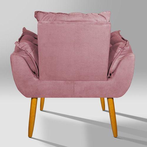 Imagem de Kit 2 Poltronas Decorativa Opala Pra Recepção Rosa