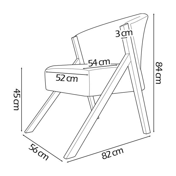 Imagem de Kit 2 Poltronas Decorativa Para Sala You Bouclé Premium Cinza Braça Amadeirada