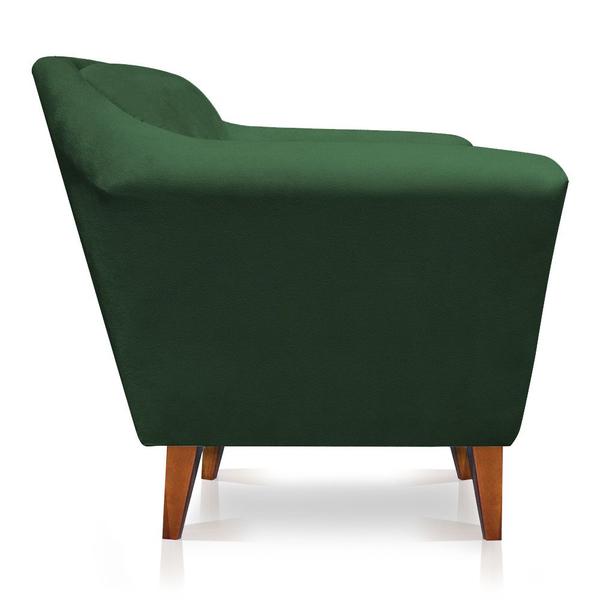 Imagem de Kit 2 Poltronas Decorativa Pérsia Suede Pés Chanfrado Castanho - Pallazio