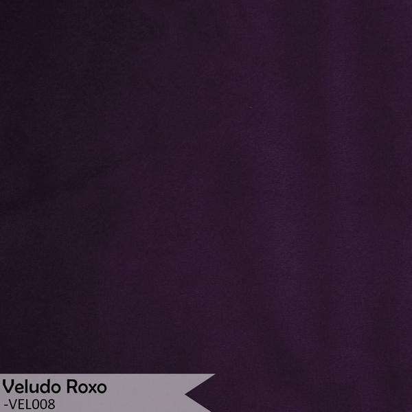 Imagem de Kit 2 Poltronas Decorativa Sala de Estar Luana Base Gold Veludo Roxo - Montanaris Decor