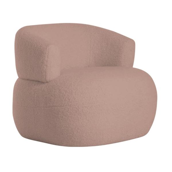 Imagem de Kit 2 Poltronas Decorativa Sala de Estar Recepção Suiça Linho Rose - Amarena Móveis