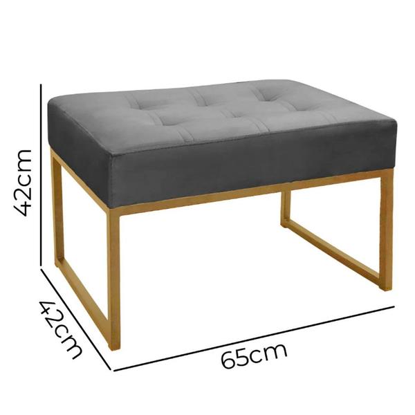 Imagem de Kit 2 Poltronas Decorativa Sarah Veludo Bege Marfim - Shop das Cabeceiras