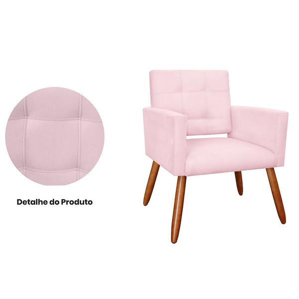 Imagem de Kit 2 Poltronas Decorativas Camila Rosê - DS ESTOFADOS