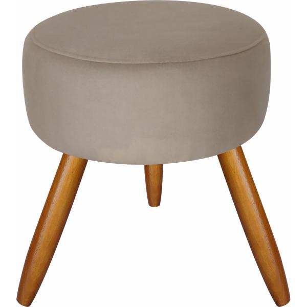 Imagem de Kit 2 Poltronas Decorativas Lara  Capitonê E Puff Suede Bege