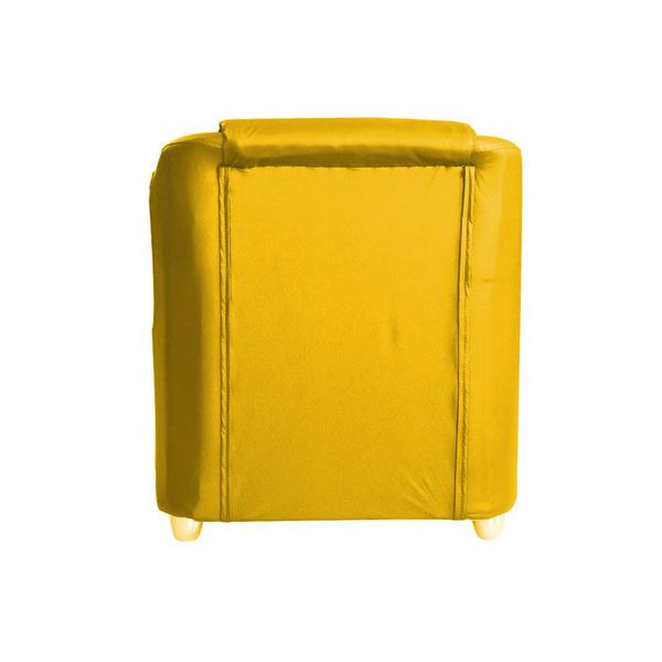 Imagem de Kit 2 Poltronas Decorativas Lucy Suede Amarelo