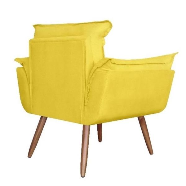 Imagem de Kit 2 Poltronas Decorativas Opalla Platinum Decor Amarelo