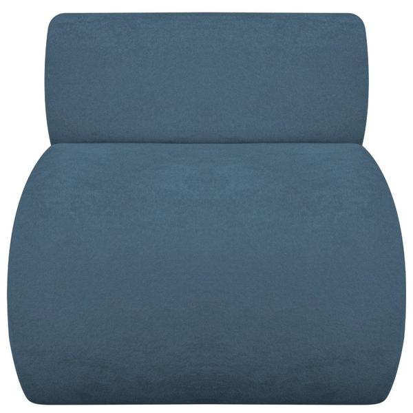 Imagem de Kit 2 Poltronas Decorativas Orgânica Virgínia Linho Azul Royal - Amarena Móveis