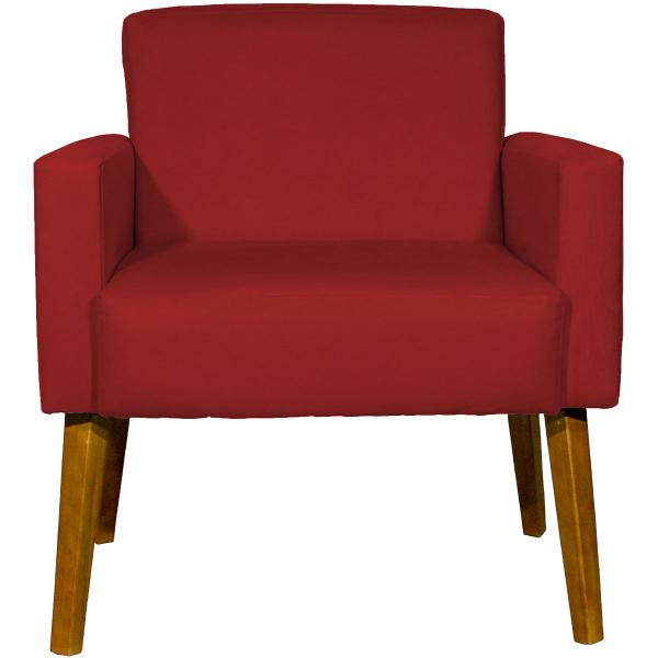 Imagem de Kit  2 Poltronas Decorativas Para Sala Hope + 2 Puff Charme Suede Cores Pé Trapézio - Clique E Decore