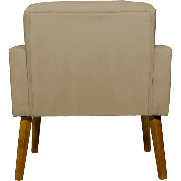 Imagem de Kit  2 Poltronas Decorativas Para Sala Hope + 2 Puff Charme Suede Cores Pé Trapézio - Clique E Decore