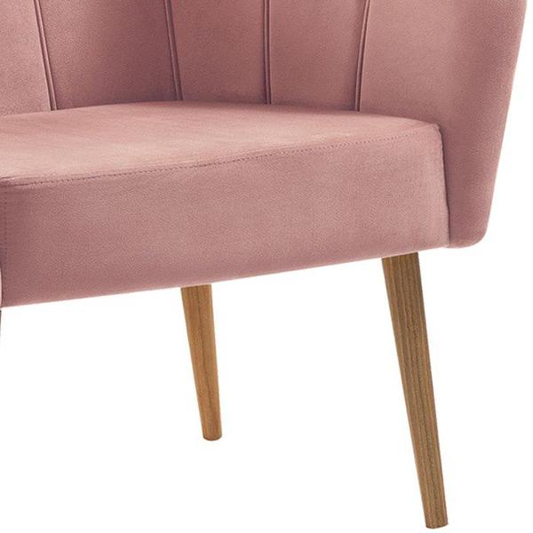 Imagem de Kit 2 Poltronas Decorativas Pes Tauari 7049 Veludo Rosa Dmobiliario