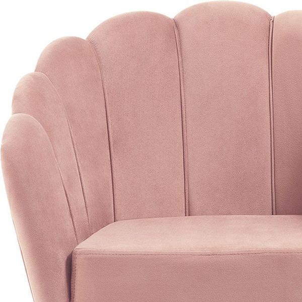 Imagem de Kit 2 Poltronas Decorativas Pes Tauari 7049 Veludo Rosa Dmobiliario