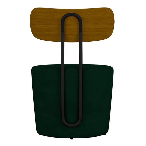 Imagem de Kit 2 Poltronas Decorativas Redondas 53cm Le Moon M22 Veludo Verde - Mpozenato