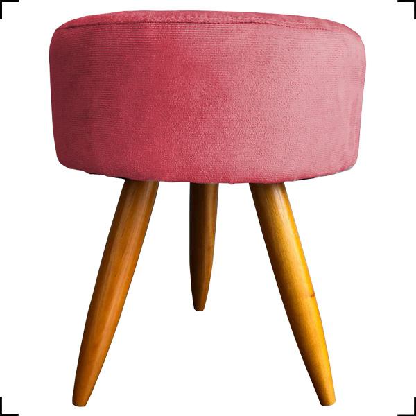 Imagem de Kit 2 Poltronas Decorativas Reforçadas Para Recepção + Puff Redondo Suede Rosê - Clique e Decore