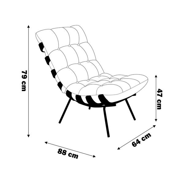 Imagem de Kit 2 Poltronas Decorativas Sala de Estar Abel Base de Madeira Preto Suede Cinza G41 - Gran Belo