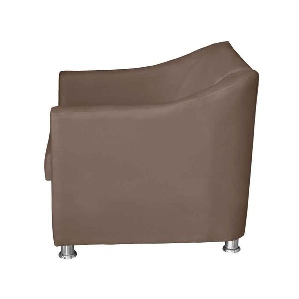 Imagem de Kit 2 Poltronas Decorativas Tilla Suede Cappuccino - Móveis Mafer