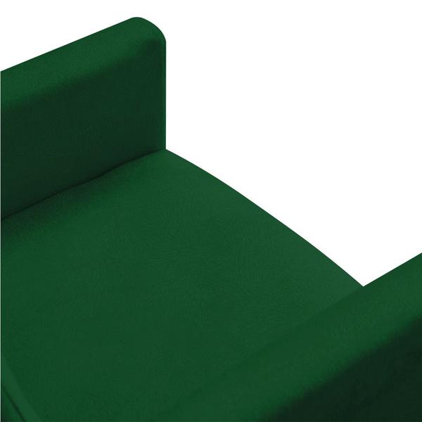 Imagem de Kit 2 Poltronas e 2 Puffs Banqueta Redonda Nina Suede Pés Palito Castanho - Pallazio