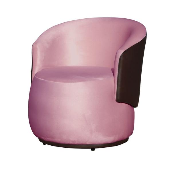 Imagem de Kit 2 Poltronas e Namoradeira Orgânica Aisha Veludo Rosa Chiclete Composê Corano Marrom - MB DECOR