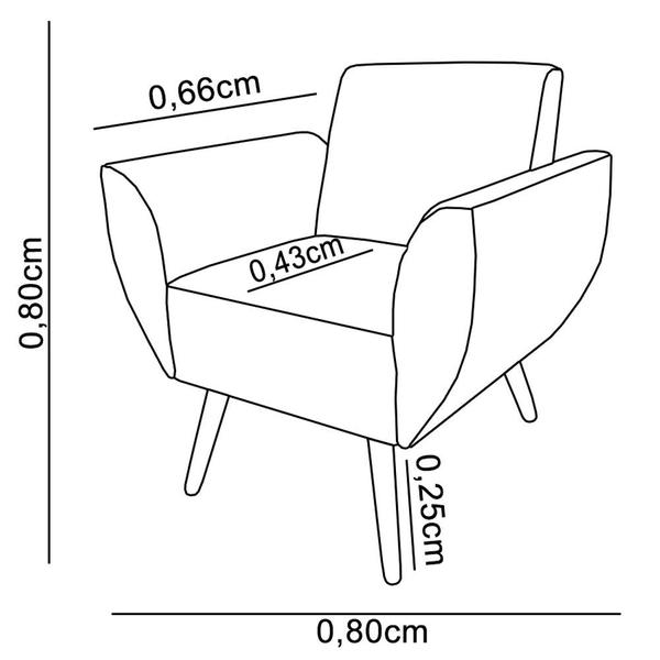 Imagem de Kit 2 Poltronas Jolly Amamentação e Descanso Veludo Cinza - Navega Móveis