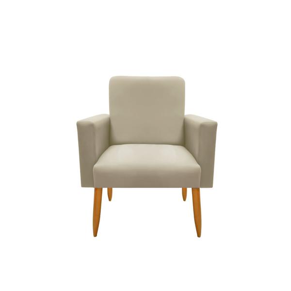 Imagem de Kit 2 Poltronas Malibu Decorativa Suede Bege