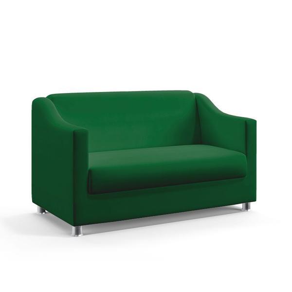 Imagem de Kit 2 Poltronas Namoradeiras Alya com Puff Izar Suede Verde Aradecor