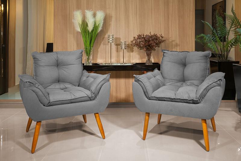 Imagem de Kit 2 Poltronas Opala Ambiente Decorativo Comercial