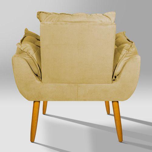 Imagem de Kit 2 Poltronas Opala Decorativas De Luxo Amarelo