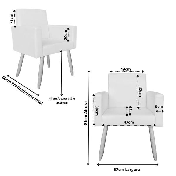 Imagem de Kit 2 Poltronas Para Sala com Puff Amamentação Descanso