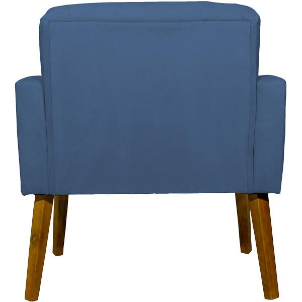 Imagem de Kit 2 Poltronas Para Sala Decorativas Hope Suede Cores Pé Castanho - Clique E Decore