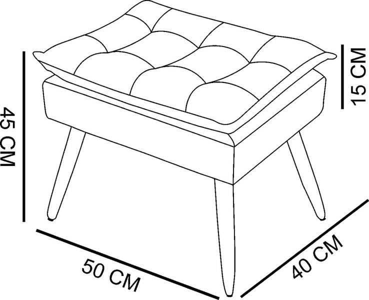 Imagem de Kit 2 Poltronas + Puff para Amamentação Confortável V8 Decor