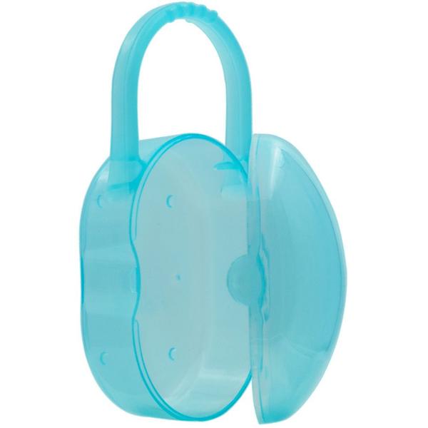 Imagem de Kit 2 porta chupetas protetor guarda bico infantil buba com alça bpa free