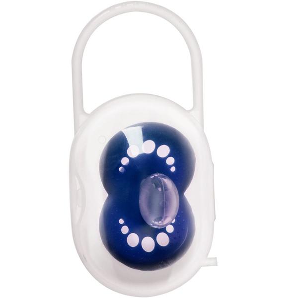 Imagem de Kit 2 porta chupetas protetor guarda bico infantil buba com alça bpa free