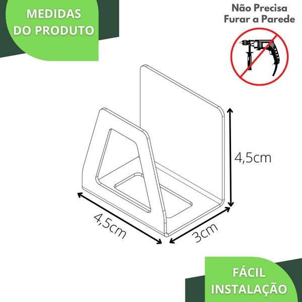 Imagem de Kit 2 Porta Esponja De Pia Cozinha Inox C/Adesivo F.Premium