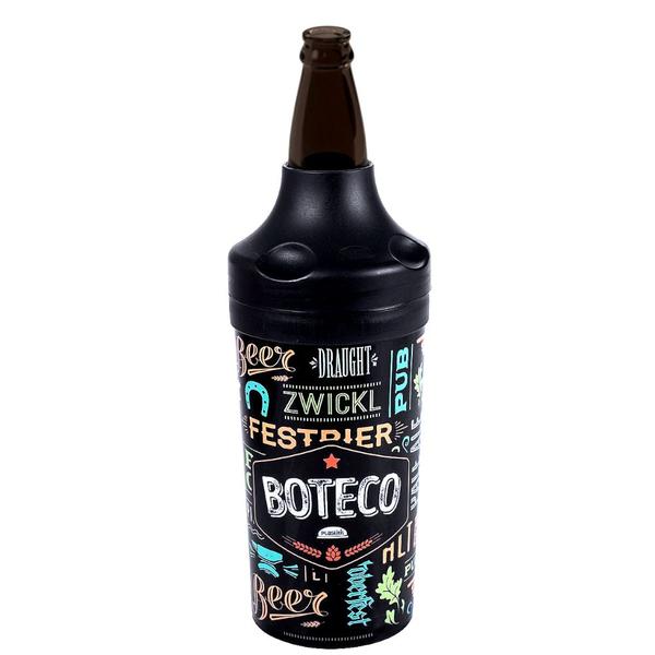 Imagem de Kit 2 Porta Garrafa Camisinha 600ml Mantém Cerveja Gelada Estampado Lettering