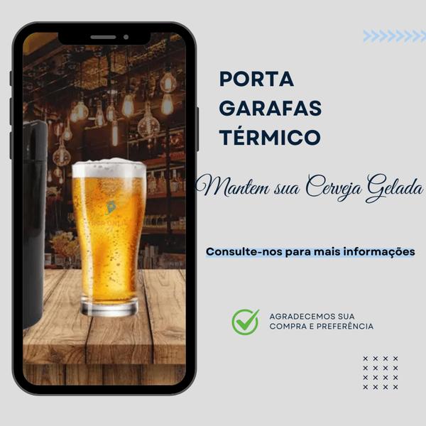 Kit 2 Porta Garrafas Isopor De Cerveja, Térmico 600ml & 1L Para Bebida - Menplast Imagem de Kit 2 Porta Garrafas Isopor De Cerveja, Térmico 600ml & 1L Para Bebida