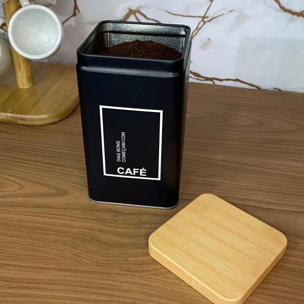 Imagem de Kit 2 Porta Mantimentos Pote Grande Café e Açucar Decoração