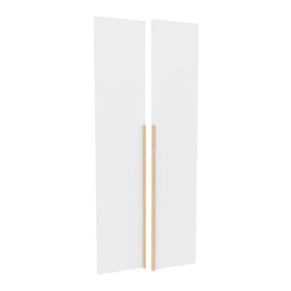 Imagem de Kit 2 Portas para Guarda-roupa Modular 80cm Jade Cabecasa Madeiramadeira Branco