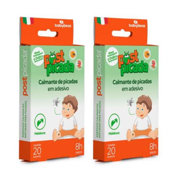 Imagem de Kit 2 Post Picada Coceira Pernilongo Babydeas Adesivo Calmante