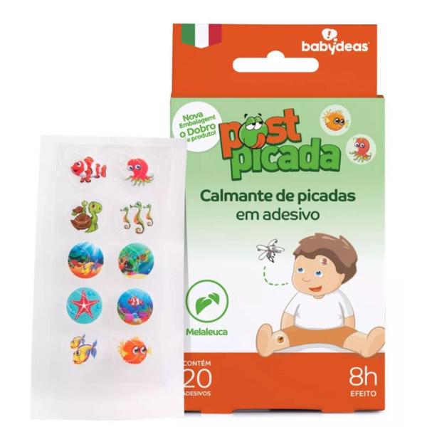 Imagem de Kit 2 Post Picada Coceira Pernilongo Babydeas Adesivo Calmante