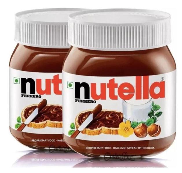 Kit 2 Pote Nutella Chocolate Creme De Avelã Com Cacau 650 g Imagem de Kit 2 Pote Nutella Chocolate Creme De Avelã Com Cacau 650 g
