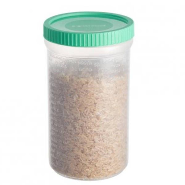 Kit 2 Pote Porta Mantimentos de Plástico 1 L 17x10Cm - SANREMO Imagem de Kit 2 Pote Porta Mantimentos de Plástico 1 L 17x10Cm