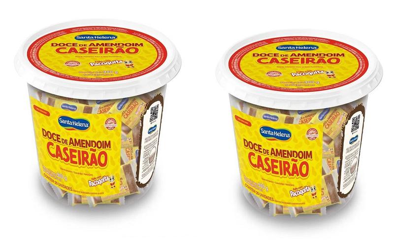 Kit 2 Potes Doce de Amendoim Caseirão c/ 20un 900gr Santa Helena Imagem de Kit 2 Potes Doce de Amendoim Caseirão c/ 20un 900gr Santa Helena