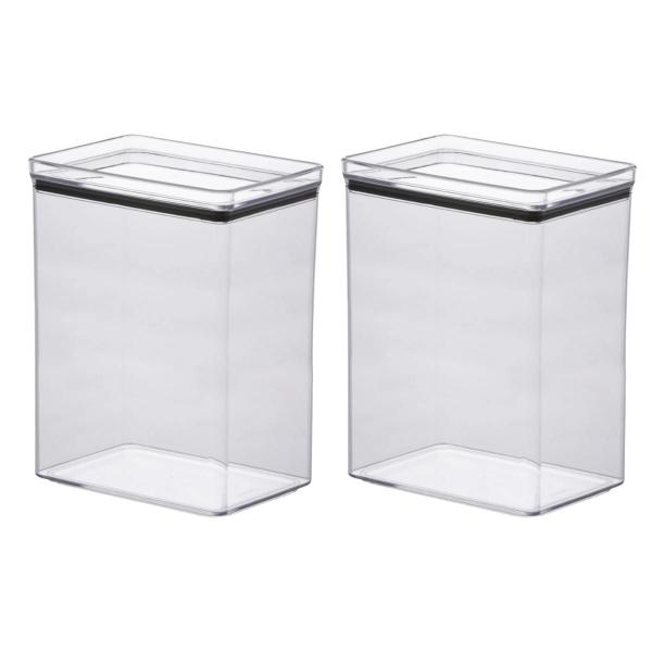 Kit 2 Potes Herméticos 4200ml de Acrílico P/ Arroz e Feijão Lumini - Paramount Imagem de Kit 2 Potes Herméticos 4200ml de Acrílico P/ Arroz e Feijão Lumini - Paramount