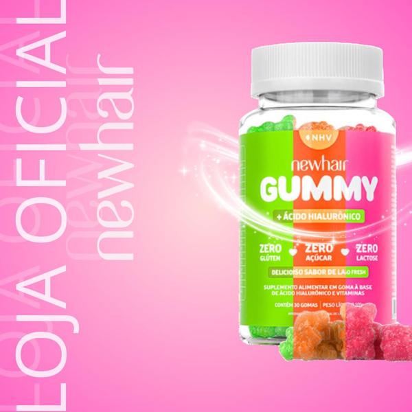 Imagem de Kit 2 Potes Suplemento Vitamina Capilar - New Hair Gummy