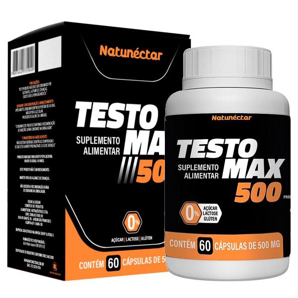 Imagem de Kit 2 Potes Testomax Suplemento Alimentar Natural Extra Puro Original Testo Premium Natunectar 120 Capsulas