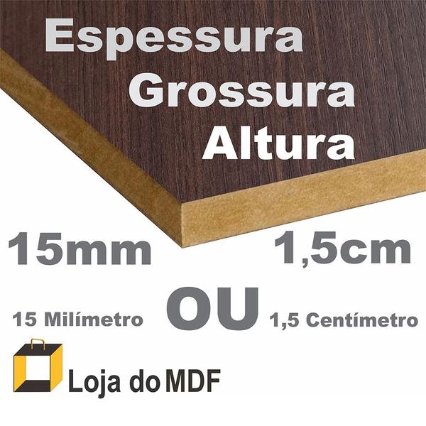 Imagem de Kit 2 Prateleiras Mdf 50x10 Tabaco Nicho Livros Revista