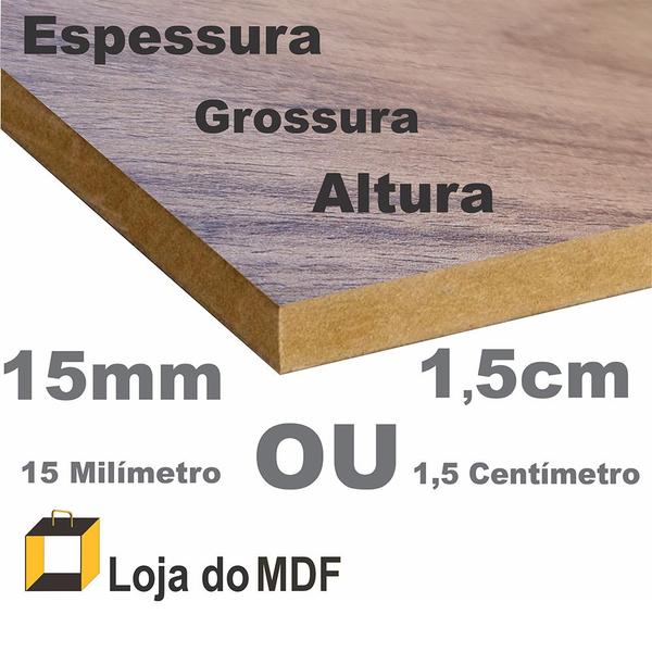 Imagem de Kit 2 Prateleiras Mdf 55x10 Freijó  Nicho Livros Revista