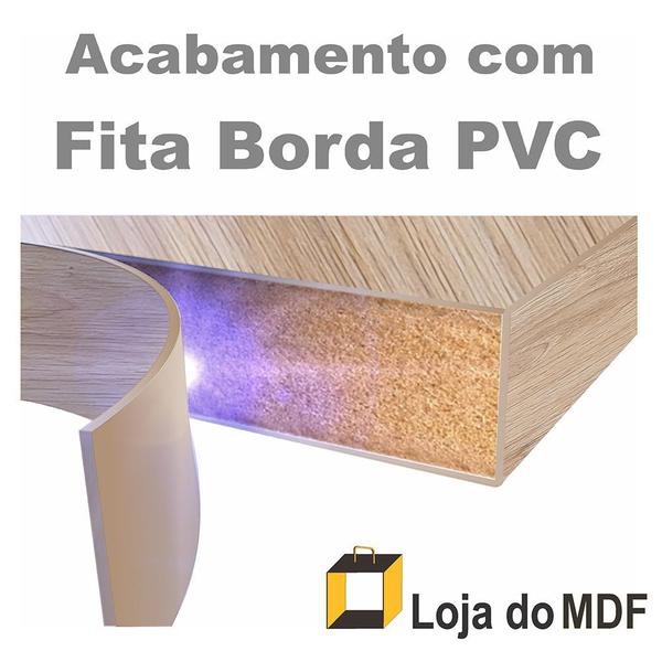 Imagem de Kit 2 Prateleiras U Mdf 50x25 Carvalho   Nicho Livros Revista