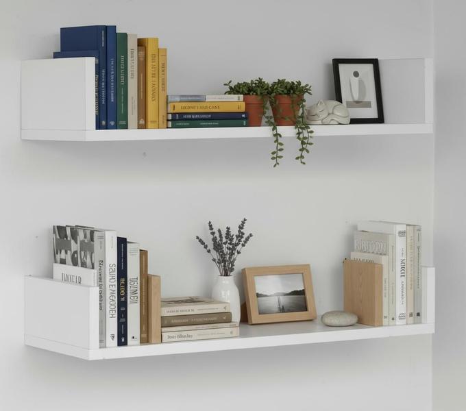 Kit 2 prateleiras U MDF 60cm Livros Sala Quarto Decoração Fotos Banheiro Cozinha - Bali mo... Kit 2 prateleiras U MDF 60cm Livros Sala Quarto Decoração Fotos Banheiro Cozinha - Bali mo...